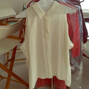 Silk button down top by Theory